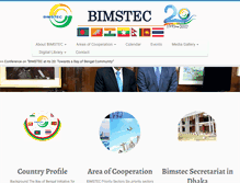 Tablet Screenshot of bimstec.org